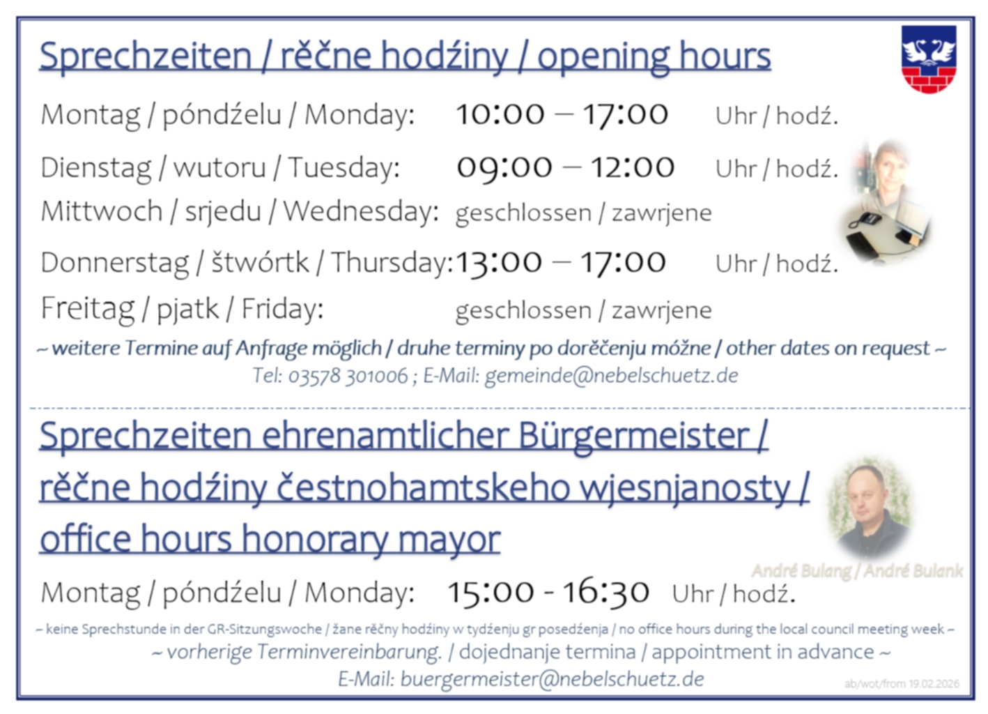 2026 ÖffnungszeitenWotewrjenskeCasyWebseite 19.02.2026