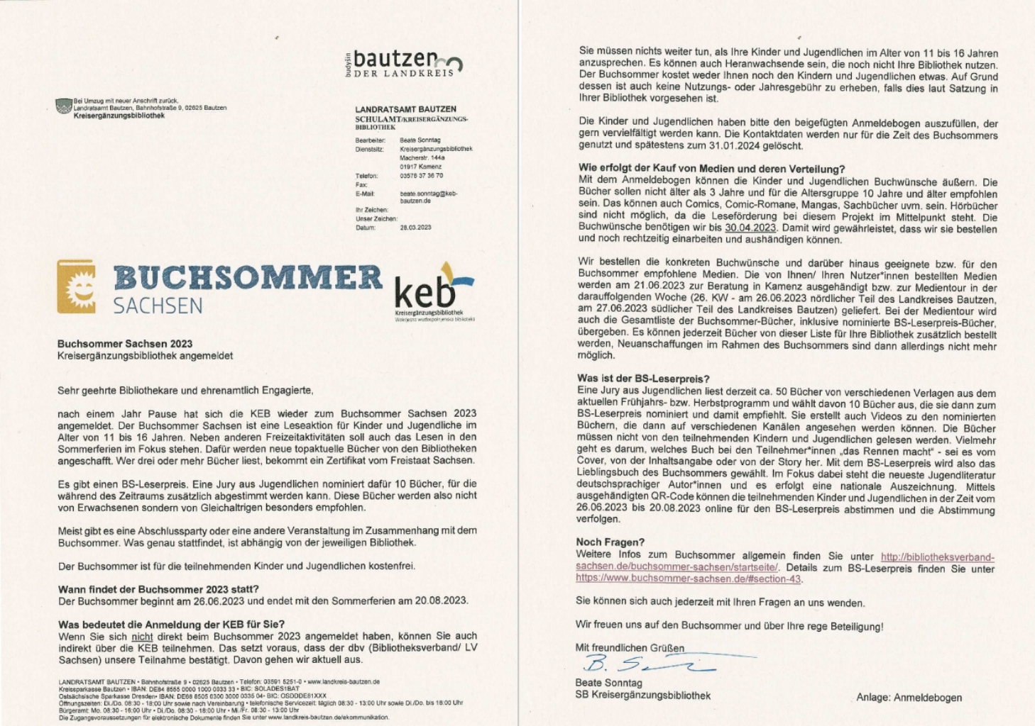 2023 Information Buchsommer KEB