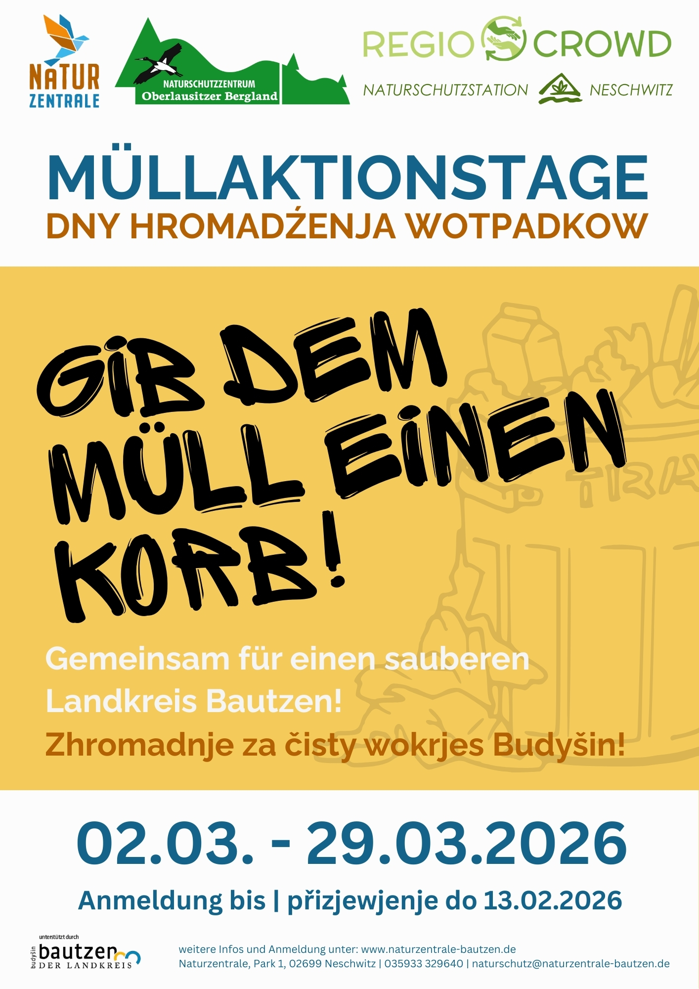Plakat Flyer Müllaktionstage 2026