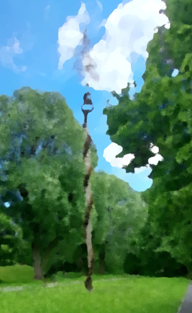 20250522 Maibaum Nebelschütz Ölgemälde