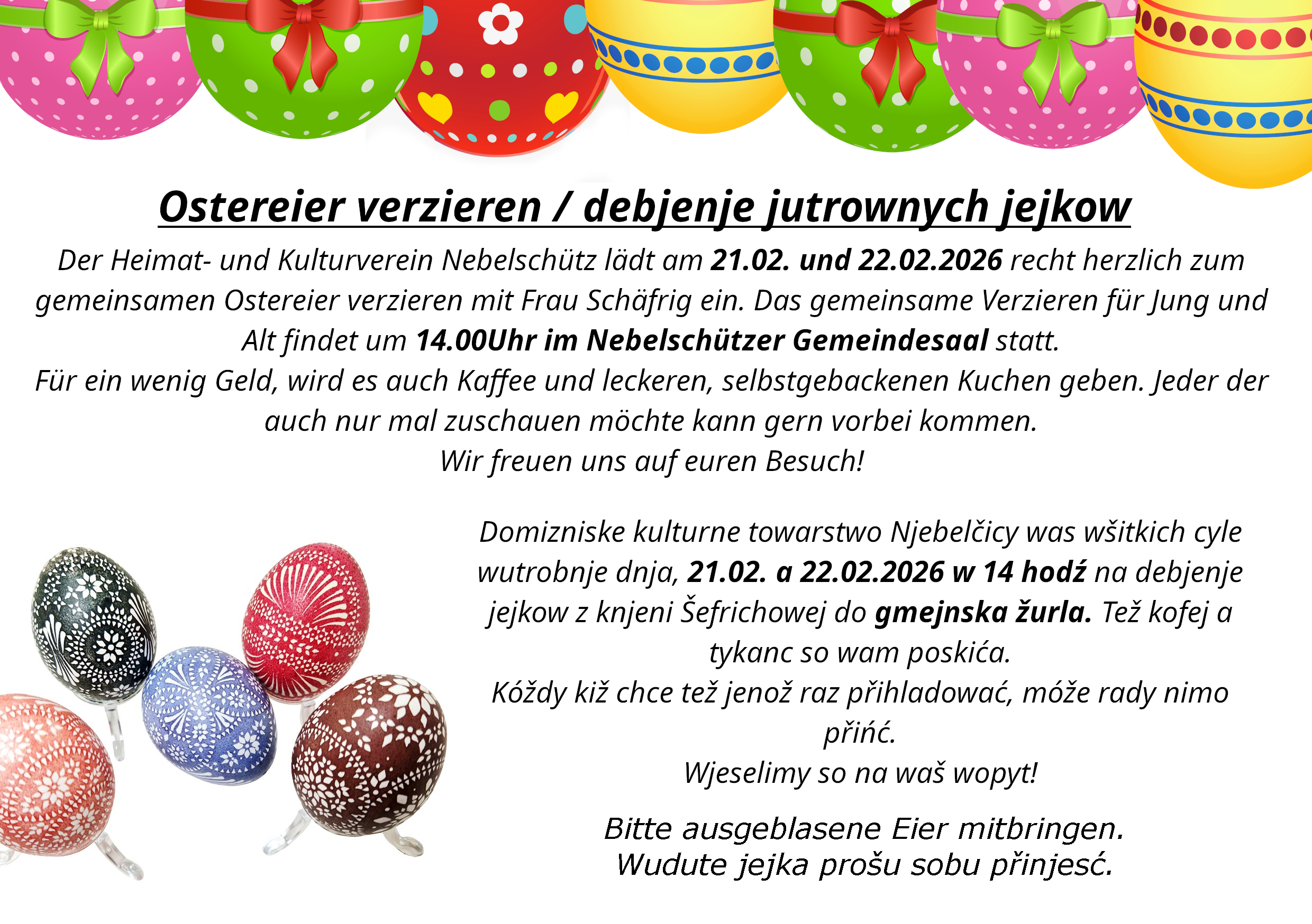 Ostereier verzieren