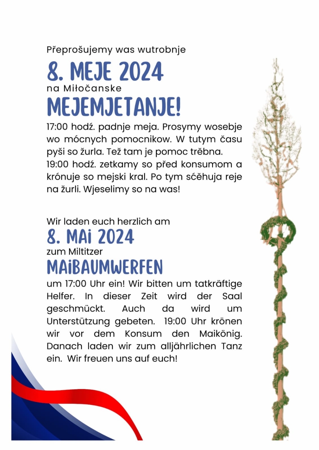 2024 05 08 Miltitz Maibaumwerfen