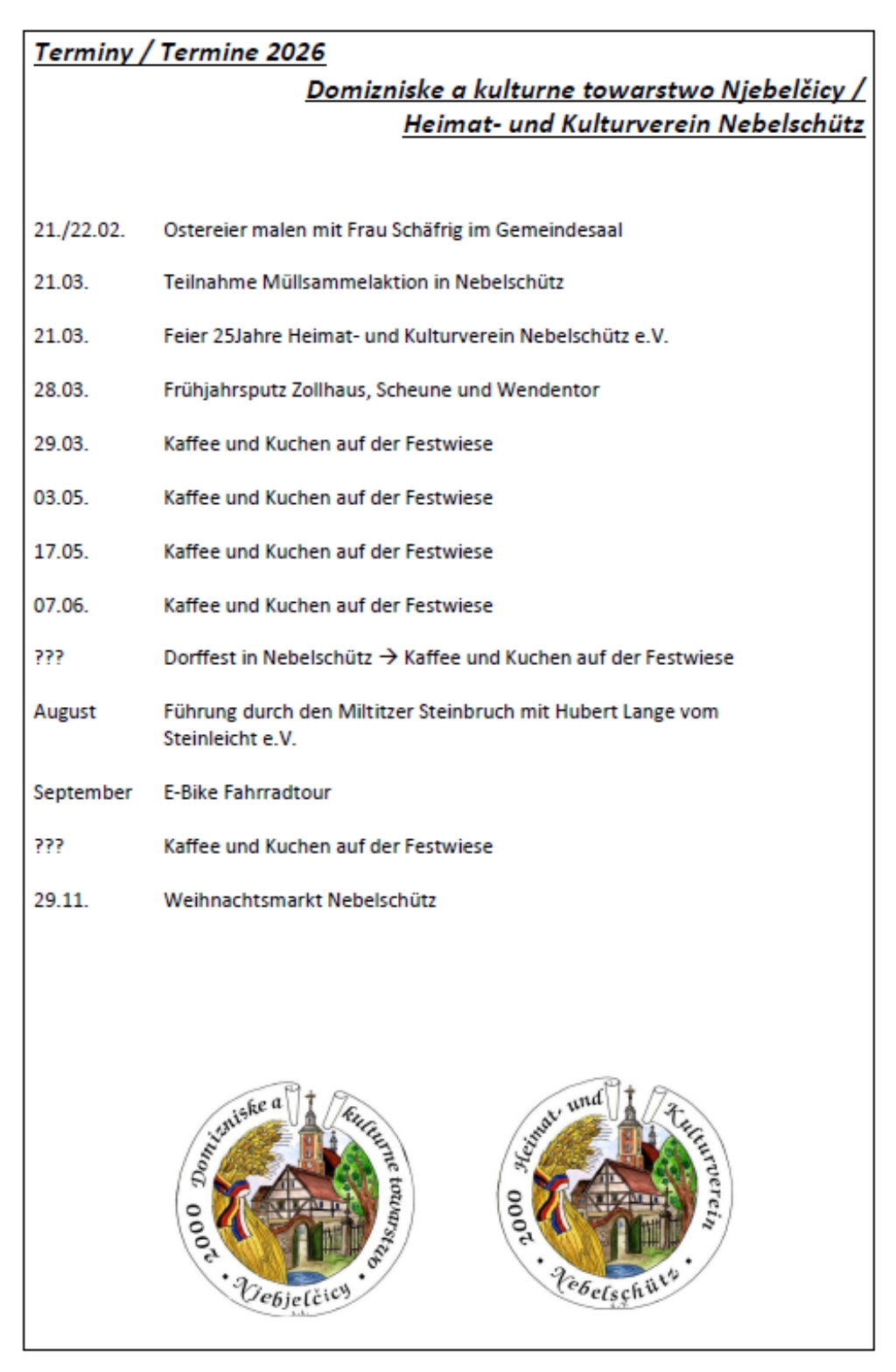 2025 HKV e.V. Termine
